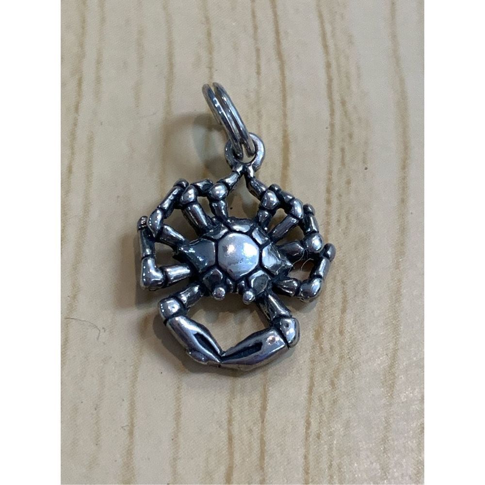 Crab Sterling Silver Jewelry Charm #ocean